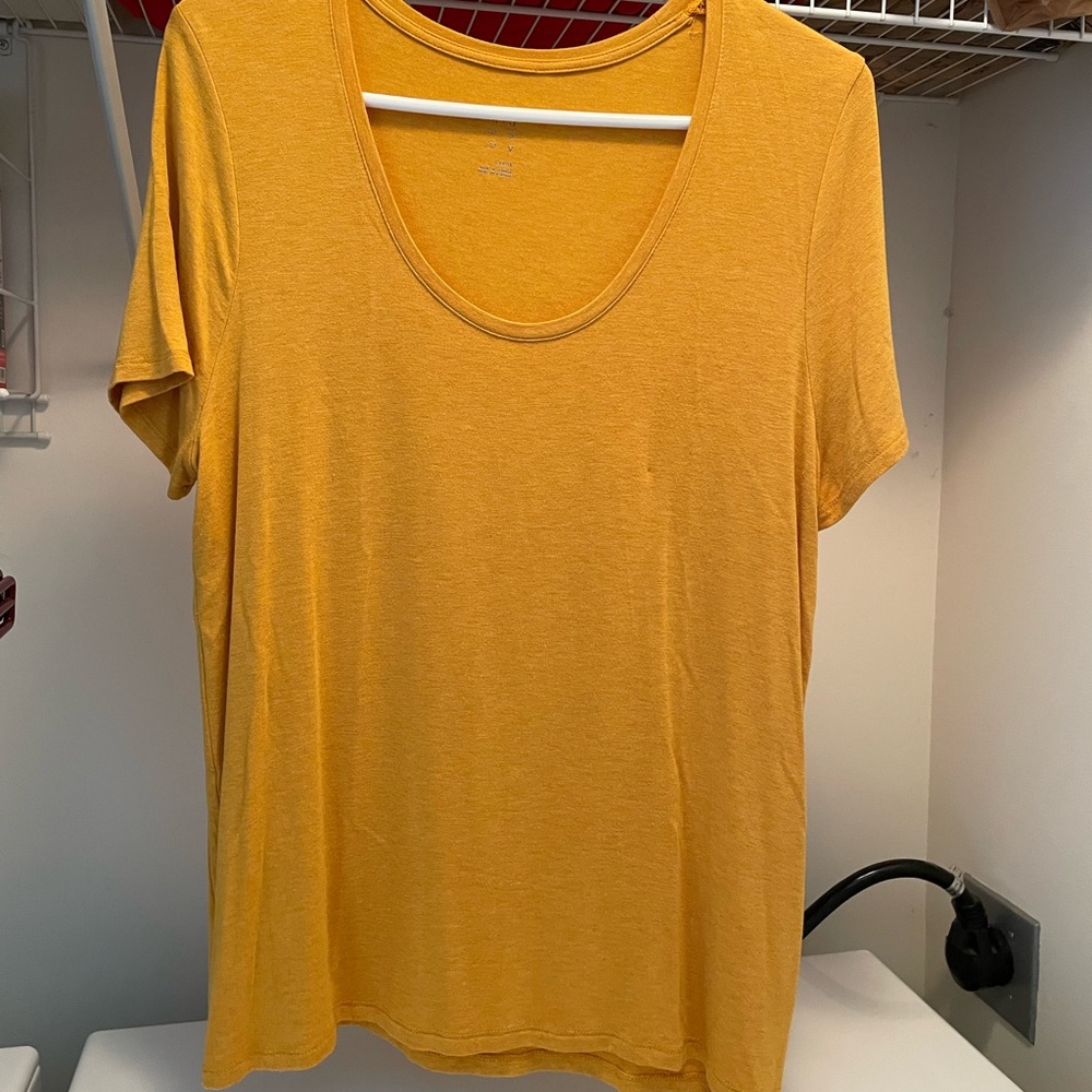 Luxe low scoop neck t-shirt